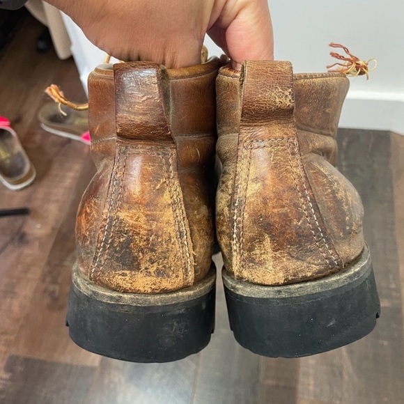 VTG Danner Leather Lugsole Boots Vibram Sole Hiking Boots Size 9 - Picture 5 of 5